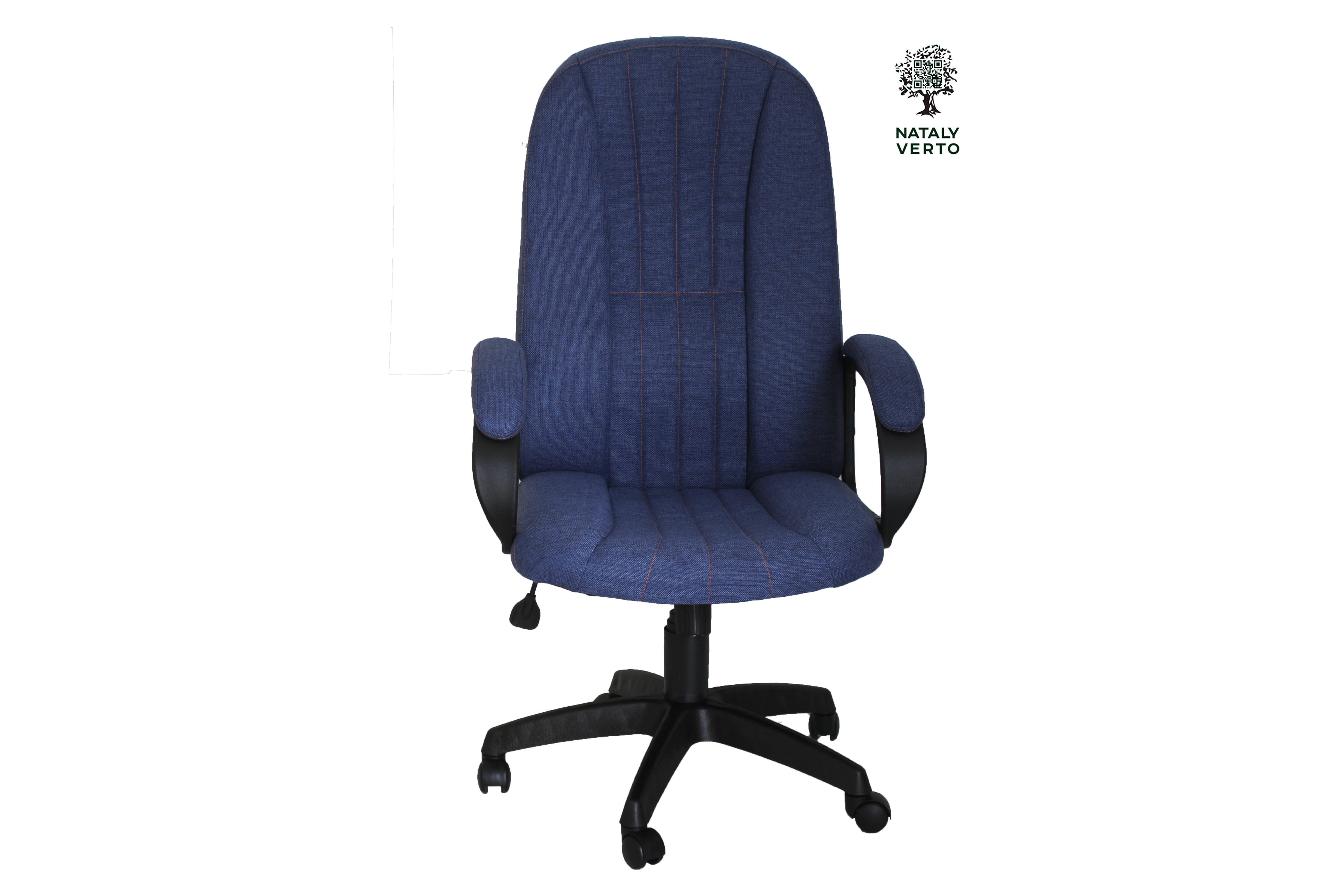 Кресло Стаффорд крафт джинсовый пластик