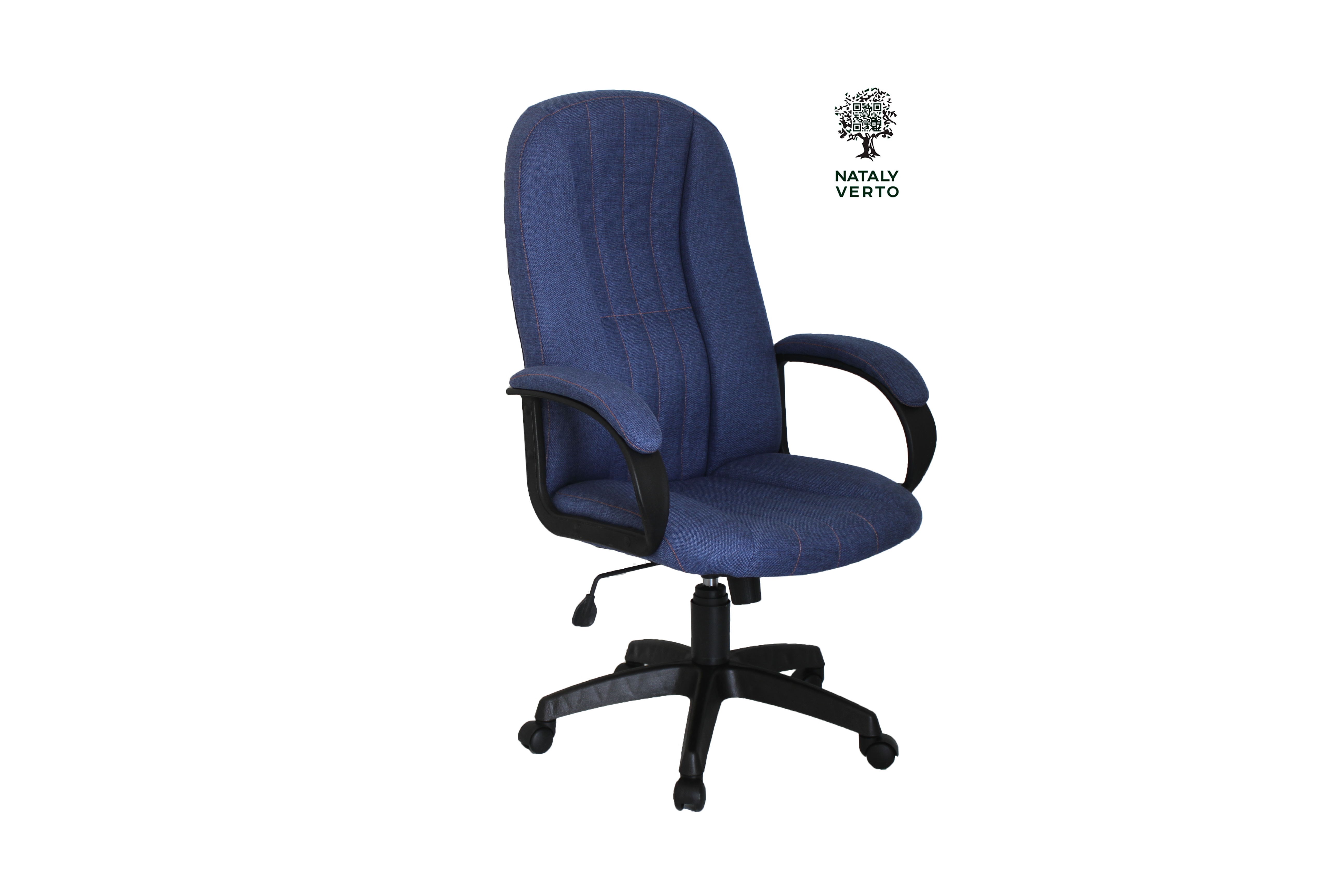 Кресло Стаффорд крафт джинсовый пластик